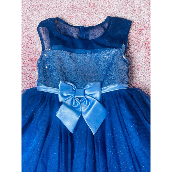 Girls Jona Michelle Formal Dress 4T Blue - Picture 2 of 10
